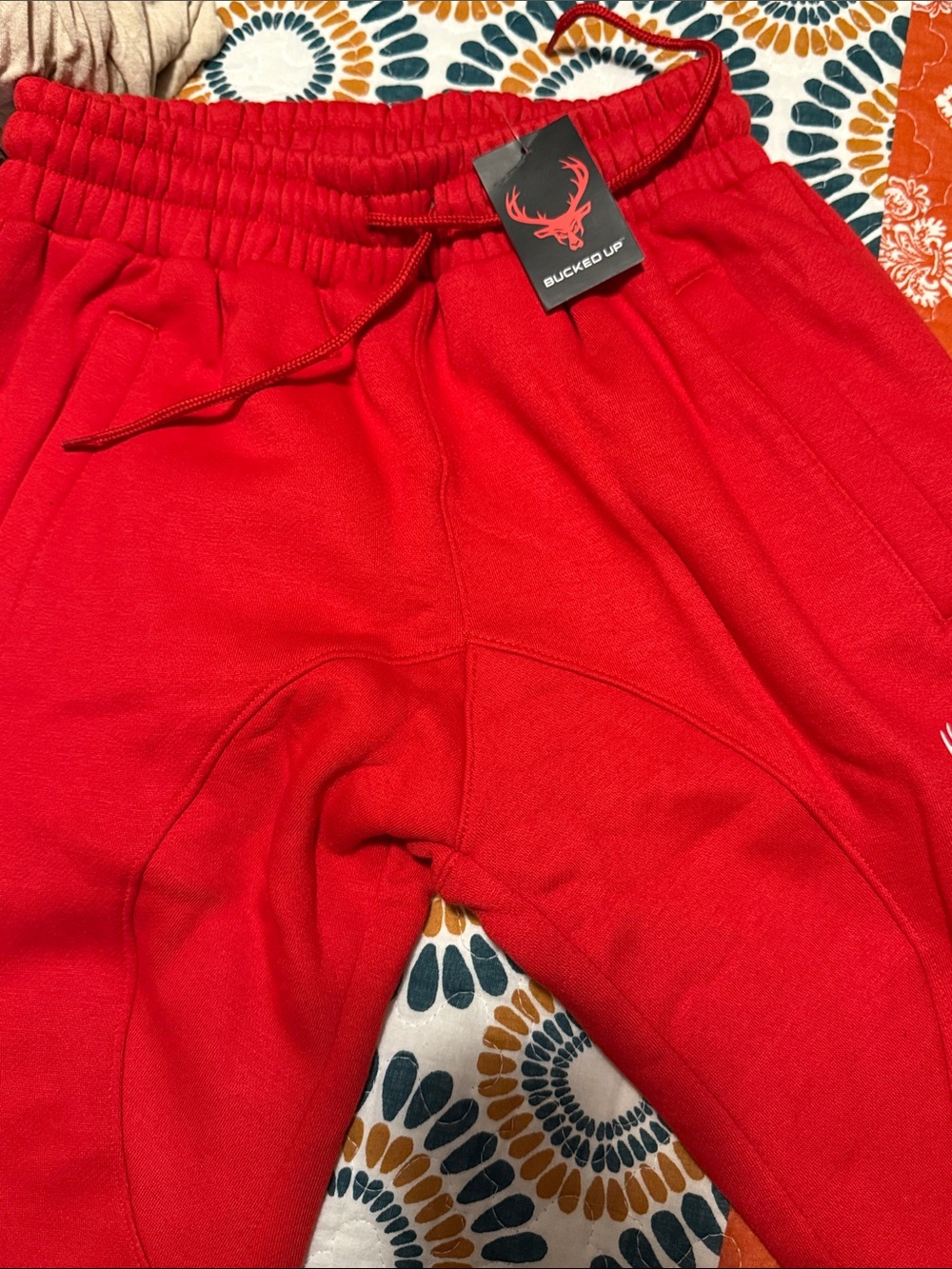 Men’s Red Athletic Jogger Pants
